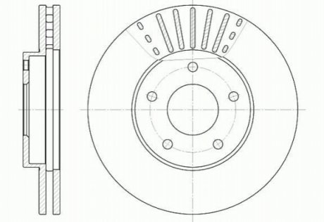 Тормозной диск ROADHOUSE 6681.10 (фото 1)