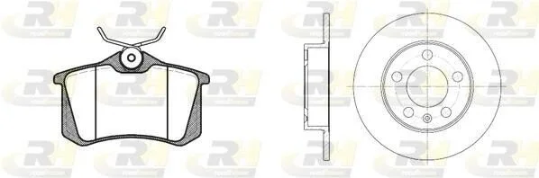 <strong>Гальмівний комплект (Диски RH 6547.00 + Колодки RH 2263.03) ROADHOUSE 8263.04 (фото 1)</strong>