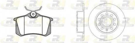 Гальмівний комплект для Seat, Volkswagen, Skoda, Audi ROADHOUSE 8263.06 фото товару