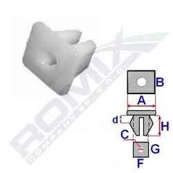 Пістон автомобільний для ROMIX RX B17058 фото товара