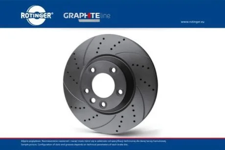 Диск гальмівний передній (кратно 2) BMW 3 (E46), Z4 (E85,86) [325X53 перфорир.] (RT 2911-GL T5) для BMW, Toyota, Lexus ROTINGER RT2911GLT5 фото товару