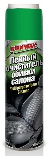 <strong>0.65л MULTI Ц PURPOSE CLEANER Пенный очиститель салона (оббивка:синтетика,велюр) RUNWAY RW6083 (фото 1)</strong>