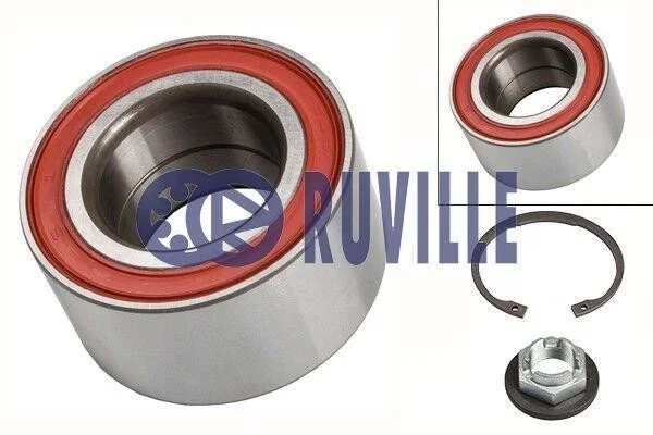 <strong>Підшипник маточини передньої комплект без abs FORD Fiesta 02-09, Focus I 98-04, Fusion 02-12; MAZDA 2 DY 03-07 RUVILLE 5254 (фото 1)</strong>