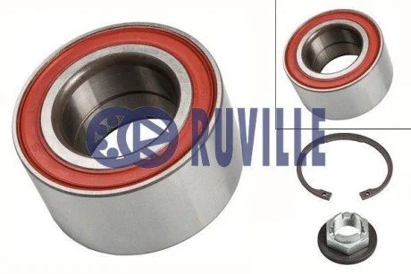Підшипник маточини передньої комплект без abs FORD Fiesta 02-09, Focus I 98-04, Fusion 02-12; MAZDA 2 DY 03-07 для RUVILLE 5254 фото товару