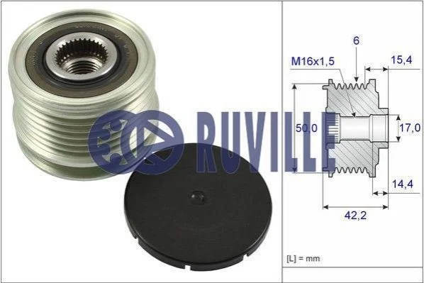 <strong>DB Помпа воды с крышкой S124, W124, W202, R129, W210 RUVILLE 56838 (фото 1)</strong>