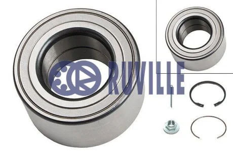 Підшипник маточини HYUNDAI Accent MC 06-10, Accent LC 00-06, Coupe RD 96-01, Getz TB 02-10, Atos 97-04; KIA Rio JB 06-11 для RUVILLE 8405 фото товару