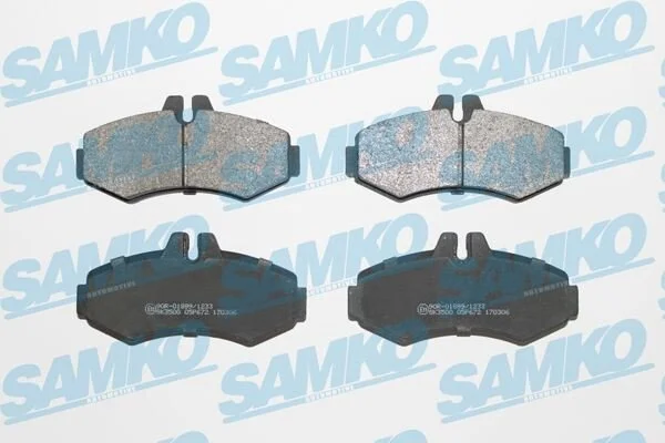 <strong>Колодки гальмівні SAMKO 5SP672 (фото 1)</strong>