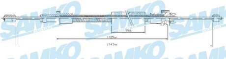 Трос зчеплення SAMKO C0093B фото товара