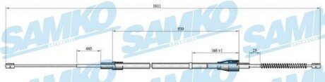 Трос зчеплення SAMKO C0809B фото товару