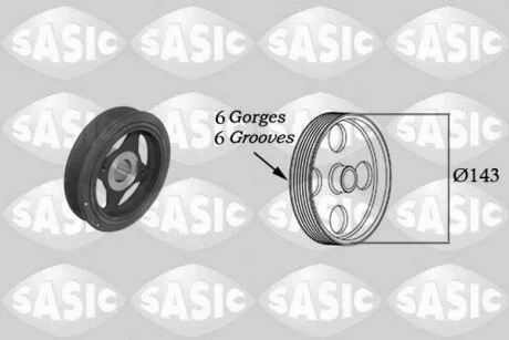 Шків колінвалу для SASIC 2154023 фото товару