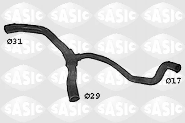 <strong>Патрубок радіатора Renault Clio/Kangoo 1.4/1.6 i 98 - SASIC SWH4307 (фото 1)</strong>