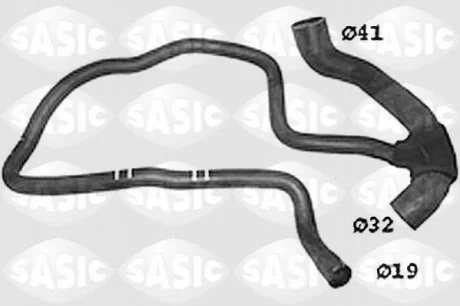Шланг радіатора для SASIC SWH6720 фото товару