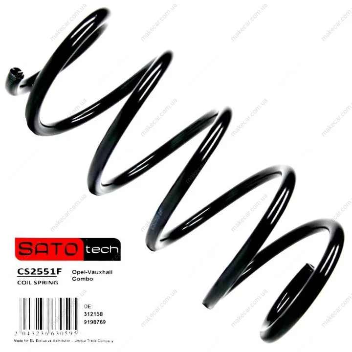 <strong>SATO Пружина Opel Combo SATO TECH CS2551F (фото 1)</strong>