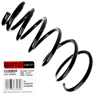 SATO Пружина Hyundai Tucson 4WD - 2,7/2,0 CRDI для KIA, Hyundai SATO TECH CS3085R фото товару