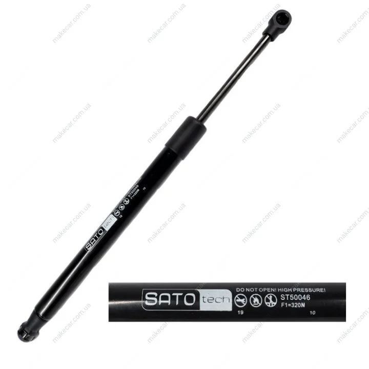 <strong>SATO Амортизатор багажника, F=320N, L=34.9см, H=10.1см SATO TECH ST50046 (фото 1)</strong>
