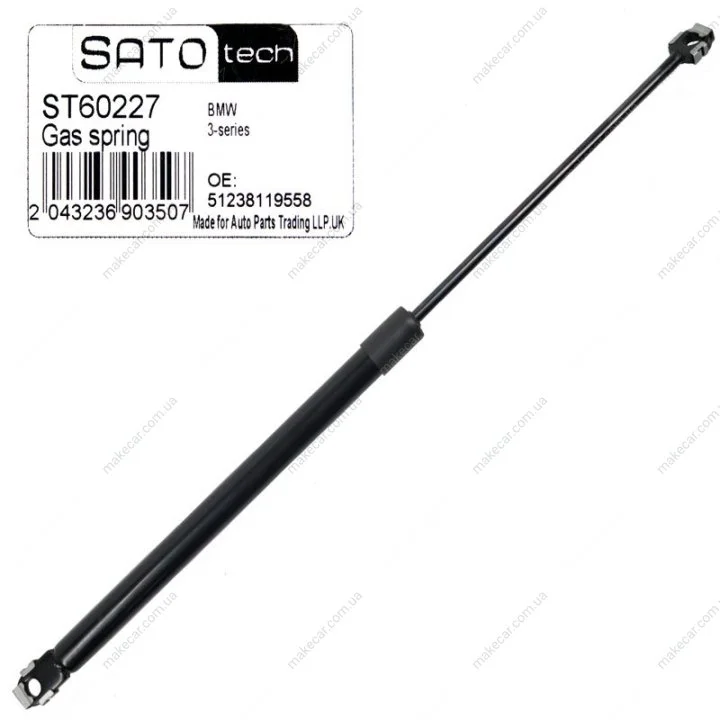 <strong>SATO Амортизатор капота, F=280N, L=411см, H=165см SATO TECH ST60227 (фото 1)</strong>