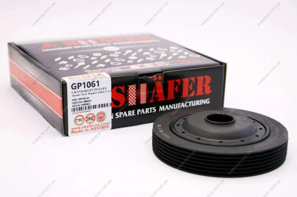 <strong>Шків колінвала Renault Clio II, Megane I, Scenic I 1.4, 1.6 16V Kangoo -02 SHAFER GP1061 (фото 1)</strong>