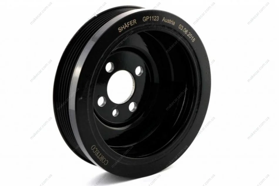 <strong>Шків колінвала VW Golf V, Caddy, T5 1.9-2.0 04- (5 канавок) SHAFER GP11235PK (фото 1)</strong>