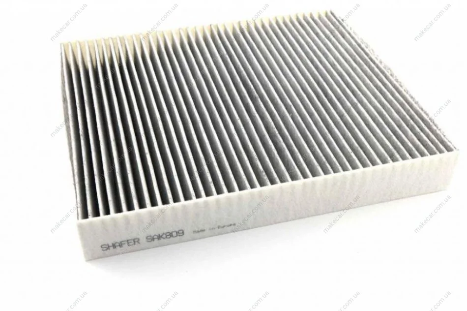 <strong>Фільтр салону VW Polo, Skoda Fabia II/III, Rapid, Roomster (10-), 254x224x36, вугільний SHAFER SAK809 (фото 1)</strong>