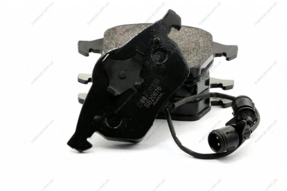 <strong>Колодки передні VW Passat B5, A4, A6 з двома круглими датчиками 96- SHAFER SB20676 (фото 1)</strong>