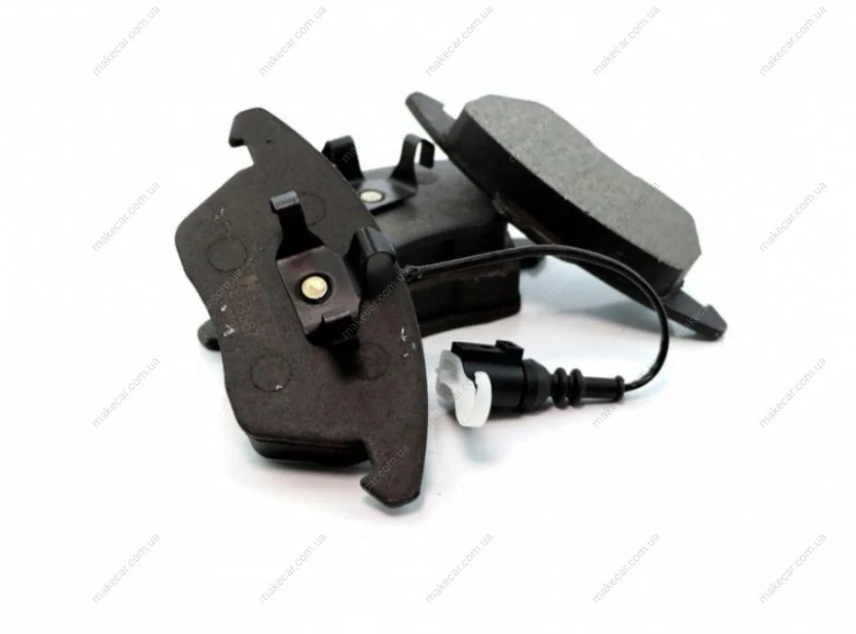 <strong>Колодки передні Caddy III, Octavia I, 03- (вушка вниз, з датчиком) SHAFER SB23587 (фото 1)</strong>