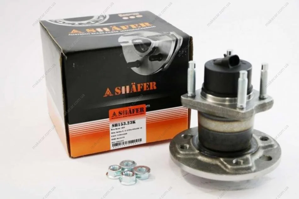 <strong>Ступиця задня Opel Astra F, G, Combo C, Vectra A, B, Lanos, 88-, ABS+, монт. ккт.+ SHAFER SH15323K (фото 1)</strong>