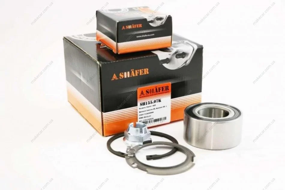 <strong>Підшипник передній Renault Laguna III, Megane II, Kangoo, 08-, (39x45x83), ABS+, монт. ккт.+ SHAFER SH15507K (фото 1)</strong>