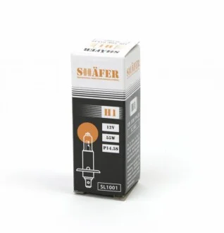 Лампа галогенова H1 12V 55W P14.5S (картона упаковка 1шт) для SHAFER SL1001 фото товару