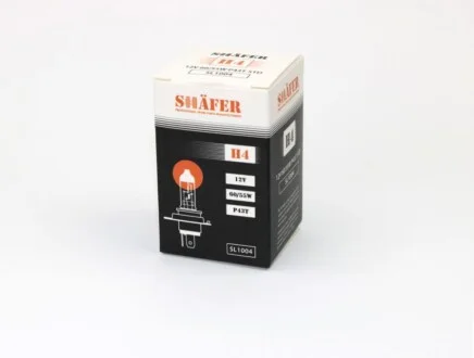 Лампа галогенова H4 12V 60/55W P43T (картона упаковка 1шт) для SHAFER SL1004 фото товару