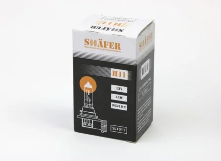 Лампа галогенова H11 12V 55W PGJ19-2 (картона упаковка 1шт) для SHAFER SL1011 фото товару
