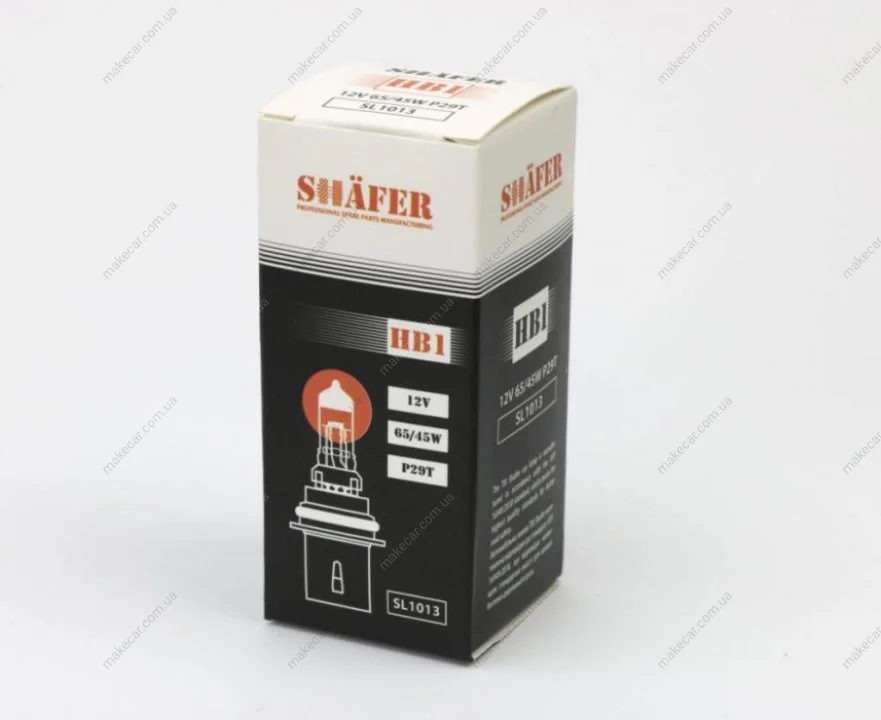 <strong>Лампа галогенова HB1 12V 65/45W P29T (картона упаковка 1шт) SHAFER SL1013 (фото 1)</strong>