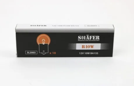 Лампа розжарювання 12V 10W R10W BA15S для SHAFER SL2003 фото товару