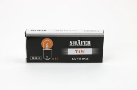Лампа розжарювання 12V 4W T4W BA9S для SHAFER SL2010 фото товару