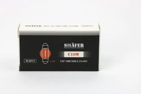 Лампа розжарювання 12V 10W SV8.5 (11×41) для SHAFER SL2013 фото товару