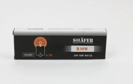Лампа розжарювання 24V 10W R10W BA15S для SHAFER SL2203 фото товару