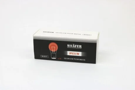 Лампа розжарювання 24V 21W PY21W BAU15S (Помаранчева) для SHAFER SL2217 фото товару