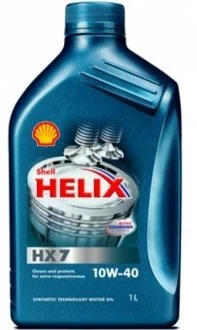 Моторна олива Shell Helix HX7 10W-40 напівсинтетична 1 л для SHELL 550040293 фото товару