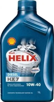 Моторна олива Shell Helix HX7 Diesel 10W-40 напівсинтетична 1 л для SHELL 550040427 фото товару