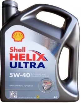 Моторна олива Shell Helix Ultra 5W-40 синтетична 4 л для SHELL 550040562 фото товару