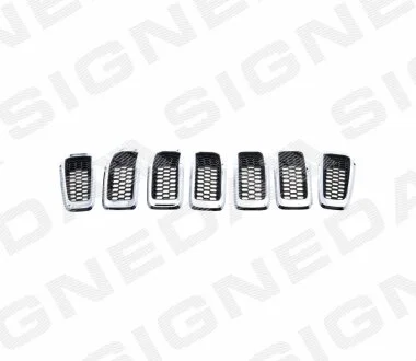 Решітка радіатора JEEP CHEROKEE (KL), 14 - 18 CHRYSLER / DODGE для SIGNEDA PAM07040GB фото товару