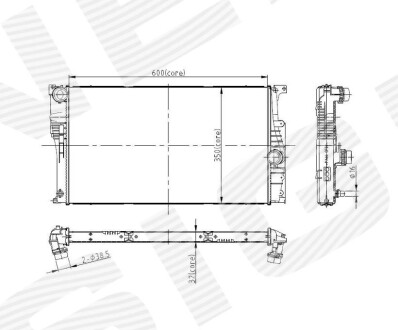 Радиатор BMW 1 (F20/F21), 08.11 - 06.15 Signeda RA60815Q фото товара