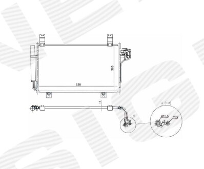 Радіатор кондиціонера MAZDA CX-5, 12 - 17 Signeda RC940326 фото товара