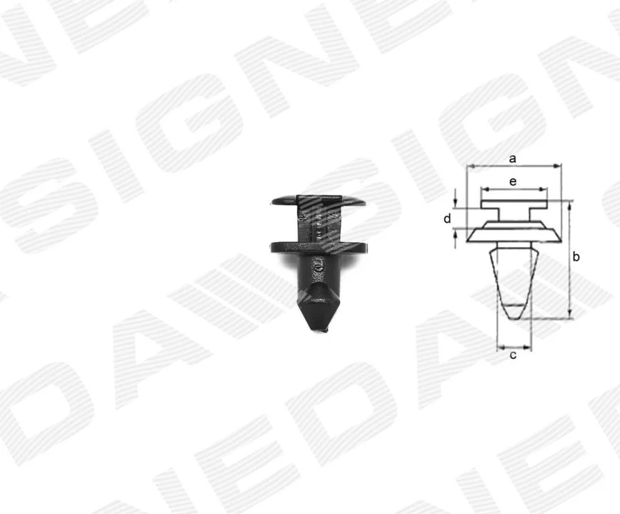<strong>Кріплення пластмасове BMW 5 (E34), 01.88 - 12.95 SIGNEDA T862(10) (фото 1)</strong>