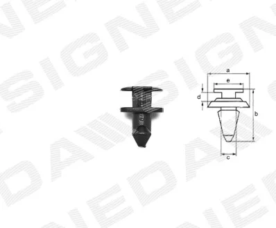 Кріплення пластмасове BMW 5 (E34), 01.88 - 12.95 для SIGNEDA T862(10) фото товару