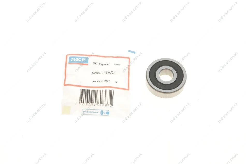 <strong>Підшипник кульковий d>30 SKF 6200-2RSH/C3 (фото 1)</strong>