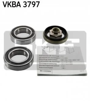 Підшипник кульковий d>30 для Suzuki SKF VKBA 3797 фото товару