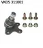 <strong>Несучий / напрямний шарнір SKF VKDS 311001 (фото 1)</strong>