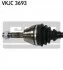 <strong>FIAT Полуось лев.L=634mm 22/22 зуб. Doblo 1.6 01- SKF VKJC 3693 (фото 2)</strong>