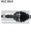 <strong>NISSAN QASHQAI I піввісь лів. L=692mm 29/26 зуб SKF VKJC 8549 (фото 2)</strong>