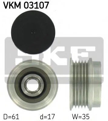 <strong>Натяжний ролик поліклинового реміня (Вир-во) SKF VKM 03107 (фото 1)</strong>